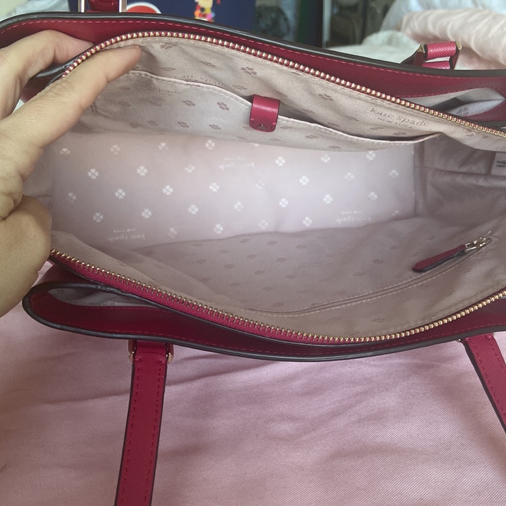 Booked Large Work Tote in Geranium - Picture 9 of 11
